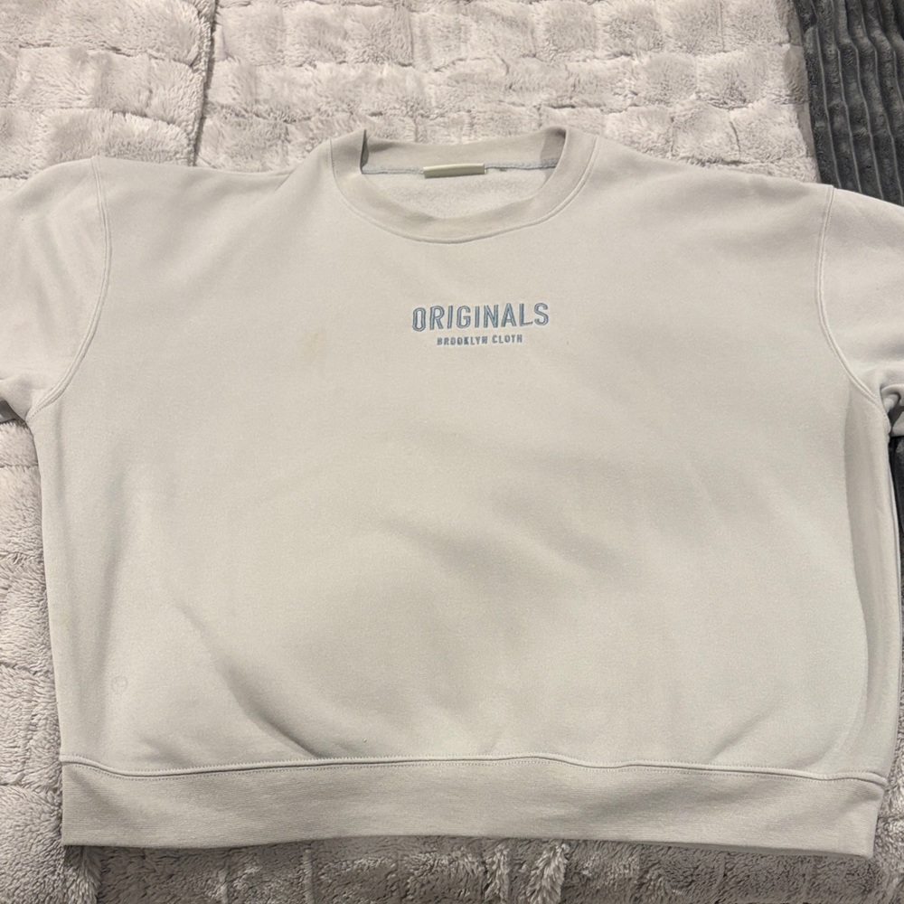 Brooklyn Cloth Cream Crewneck Sweater